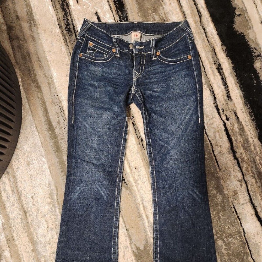 True Religion Becky Women Size 29x32.5 USA Jeans World Tour